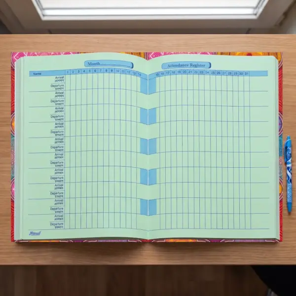 Monaf Office Attendance Register - Arrival Departure
