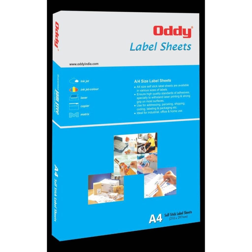 Oddy A4 Self Stick Paper Label ST 1 Monaf Stores