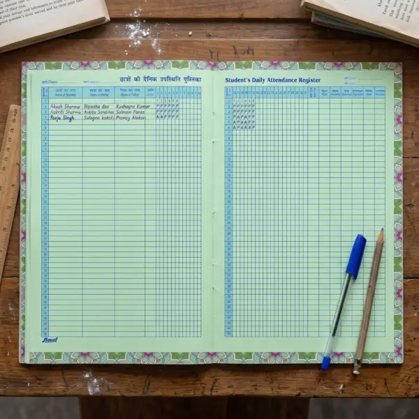 Monaf 45 Students Attendance Register with Mother/Father name