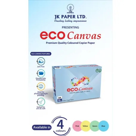 A4 JK Colour Paper ECO CANVAS - Color: Yellow, Blue, Green, Pink