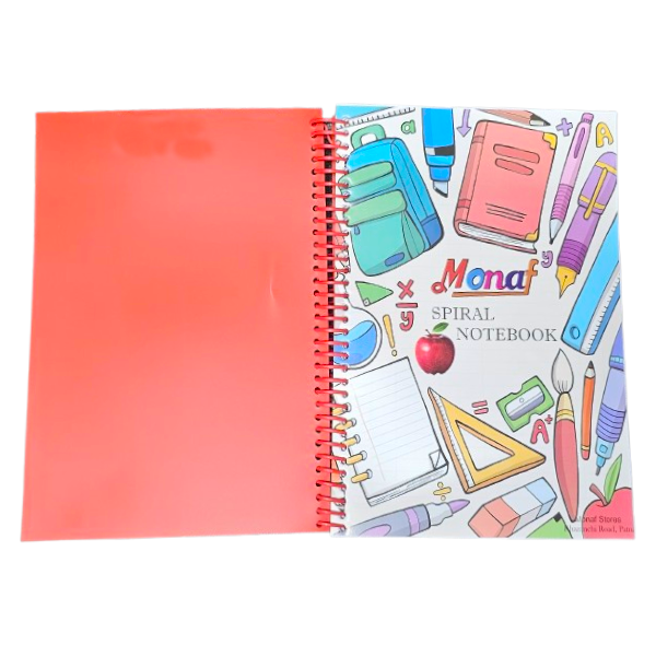 Monaf A4 Spiral Notebook - Ruled