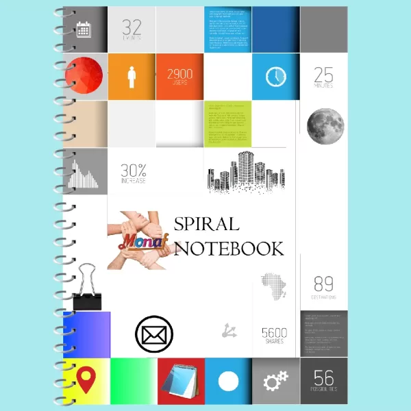 Monaf Spiral Notebook - A5 - 40 sheets
