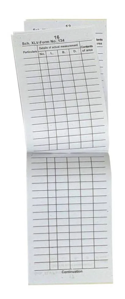 Measurement Book M.B. - मेज़रमेंट बुक - Soft Bound