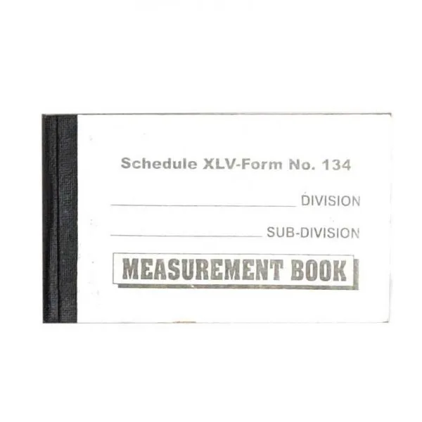 MB_3_Cover Measurement Book M.B. - मेज़रमेंट बुक - Hard Bound