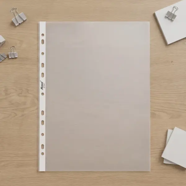 Glossy Transparent Document Sleeves Clear Certificates/Water Proof Sheet Protectors - Pack of 50