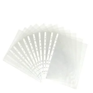 Glossy Transparent Document Sleeves Clear Certificates/Water Proof Sheet Protectors - Pack of 50