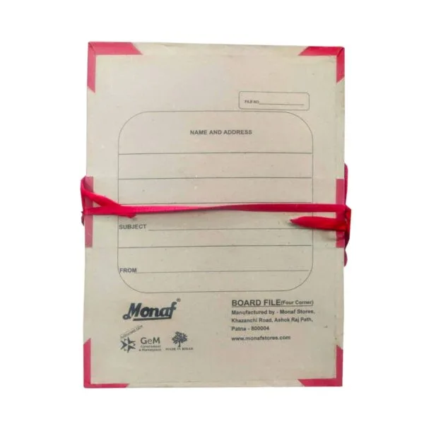 Monaf Board File 4 Corner - Cloth Patti (Pack of 25 pcs)
