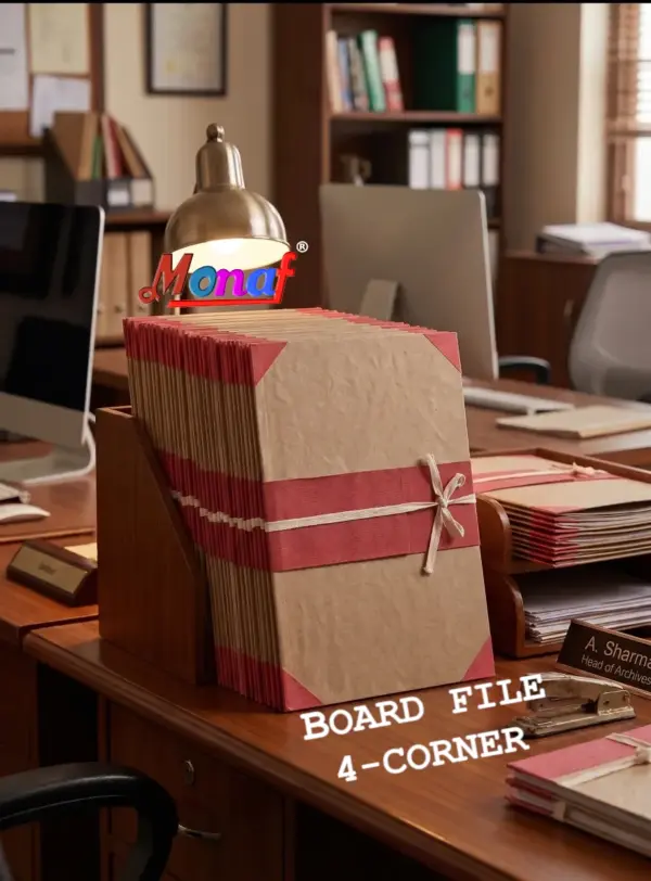 Monaf Board File 4 Corner - Cloth Patti (Pack of 25 pcs)