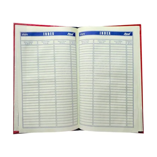 Student_Ledger_1 Student Ledger Normal Size with 7 Index Pages - स्टूडेंट लेजर - 1 Q