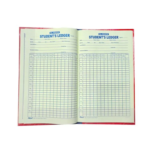 Student_Ledger_3 Student Ledger Normal Size with 7 Index Pages - स्टूडेंट लेजर - 1 Q