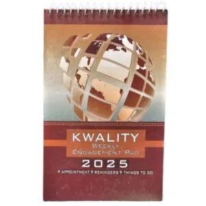 Weekly Engagement Pad for 2025 New Year