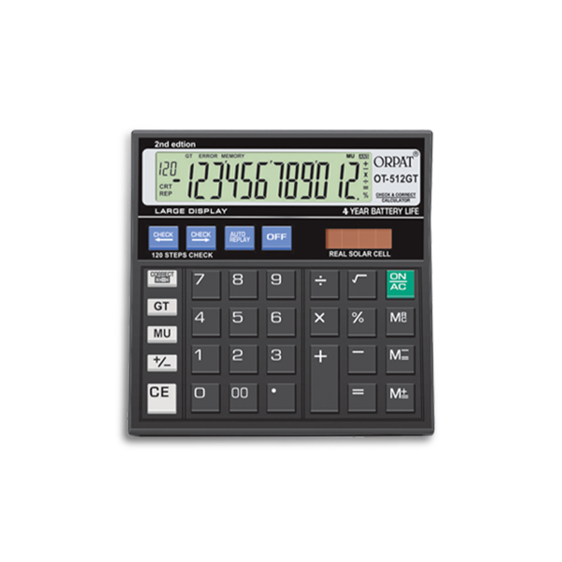 Orpat Desktop Calculators - OT-512 GTN (Non Solar)