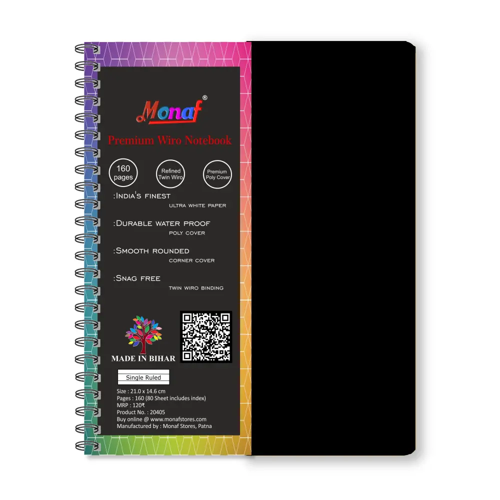 Wiro_CDR_20405_Black Conference Pad No. 8 Writing Pad - 20 sheets - Ruled
