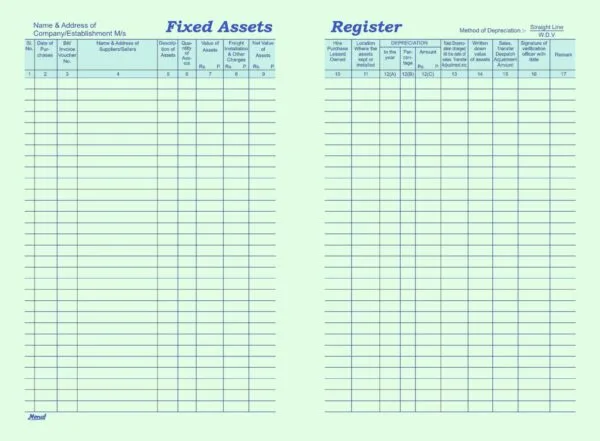 Monaf Fixed Asset Register - 72 pages