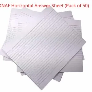 Monaf Answer Sheets for Exam practice CBSE/ICSE - 200 Ruled Pages / 100 Sheets / 50 Joint Sheets without Fold