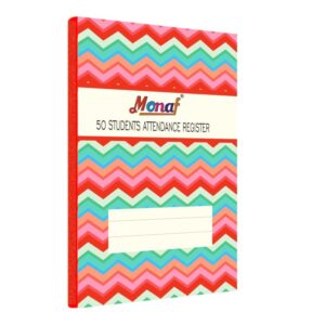 Monaf 50 Students Attendance Register with inner 12 half cut size pages