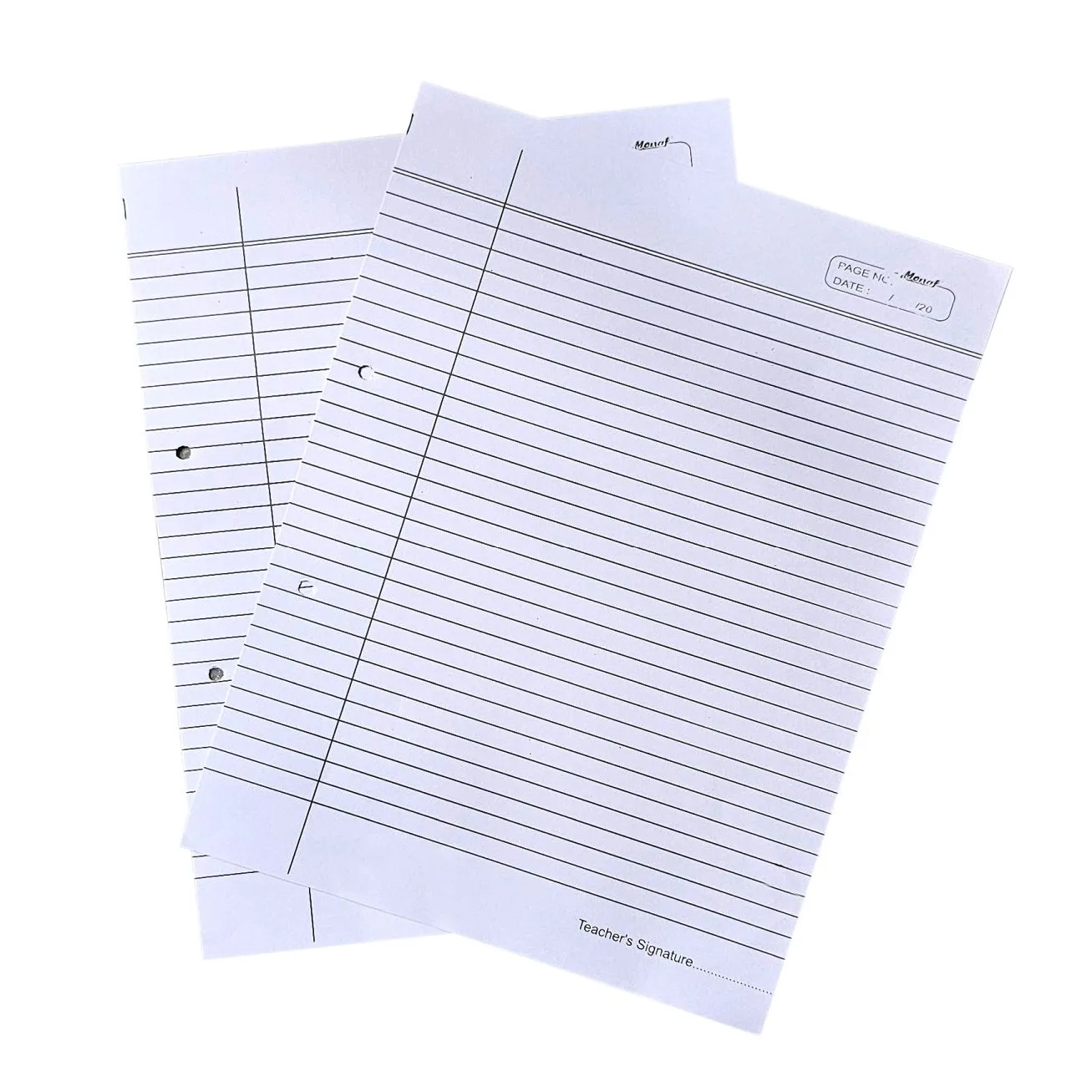Project Papers / Project Sheets for Assignments, Projects Both side ruled, Single side Ruled, Both side Plain