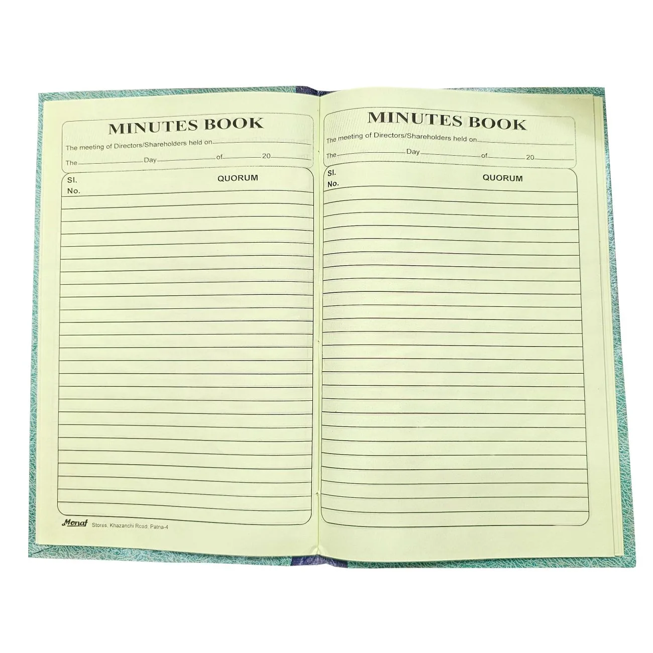 Minutes Book Register/Meeting Register/Director Shareholder Register - 72 pages