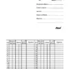Labour Daily Attendance/Muster Card/Wages Card - Monthly Attendance - Pocket Size - 11 x 17 cm - for Factories/Offices (Pack of 100)