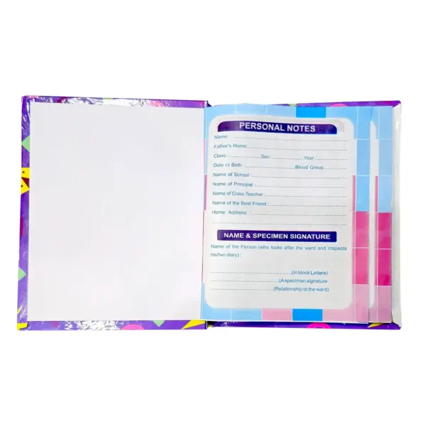 Daily School Homework Diary - Hardbound - 17 x 20.9 cm - 144 pages
