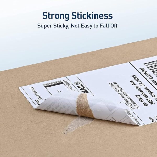 Monaf 100mm x 150mm Direct Thermal Shipping Labels, 4"x 6" Sticker Rolls, 400 Labels per Roll, Strong Adhesive, Barcode Compatible for E-Commerce Couriers - Pack of 1 (400 Labels)